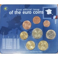 Набор монет Евро (Франция, 1999-2001 года) Набор монет Евро (Франция, 1999-2001 года)