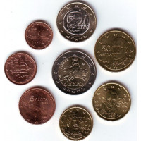 Набор монет Евро (Греция, 2005 года)